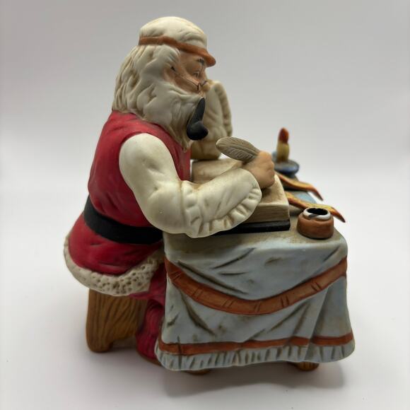 Vintage Flambro Musical St Nick At Table The Christmas Collection 1984 - Picture 4 of 6